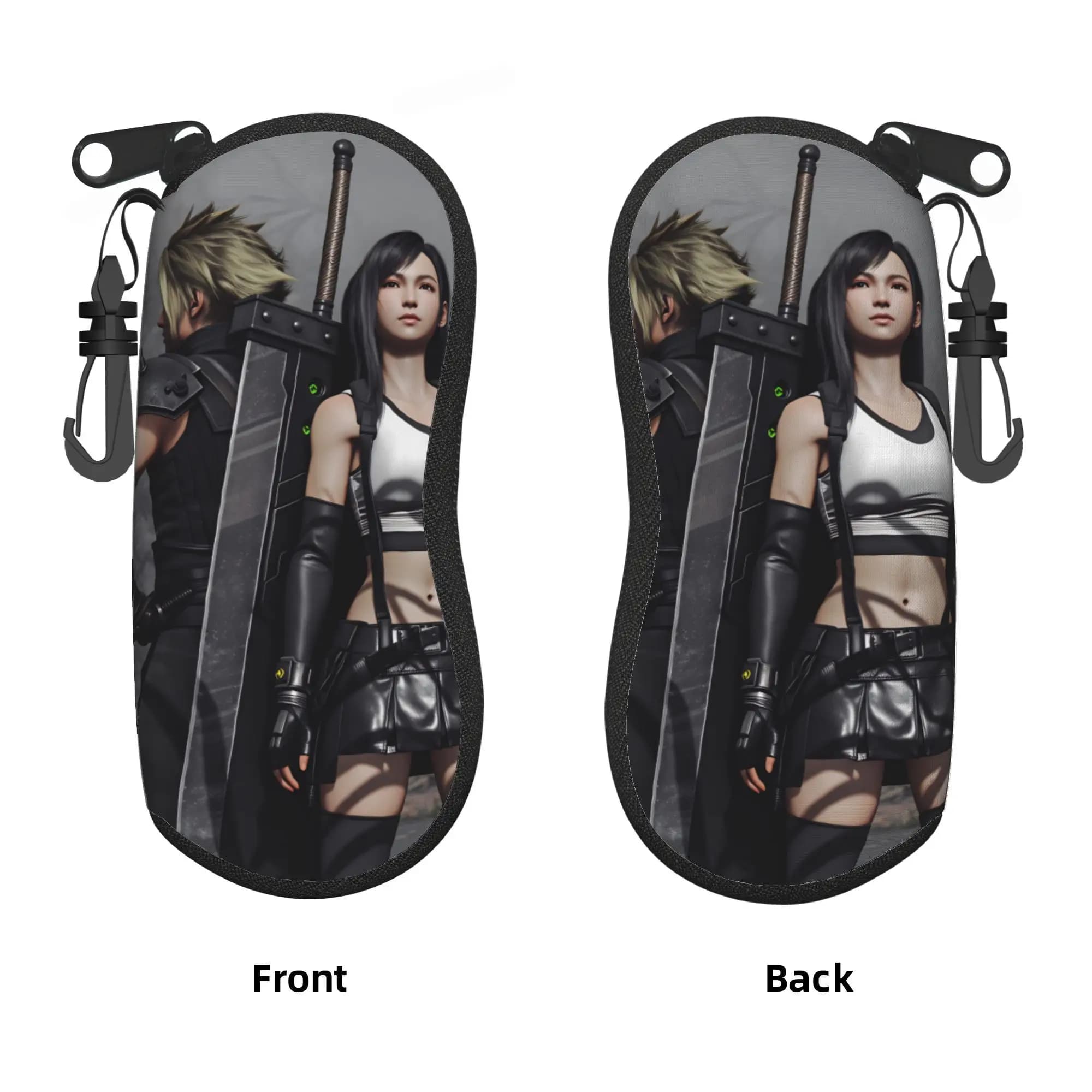 F-Final F-Fantasy X Glasses Case Cover Portable Sunglasses Pouch Vintage Daily Eyeglass Cases Cover Men Women Eyewear Box