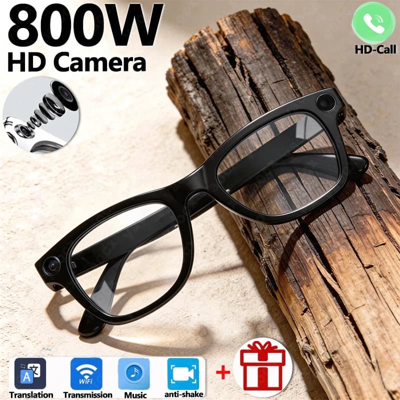 800W Smart HD Glasses, New, with Bluetooth Wireless Call, Music and Integrated Speaker, Fashion Sunglasses