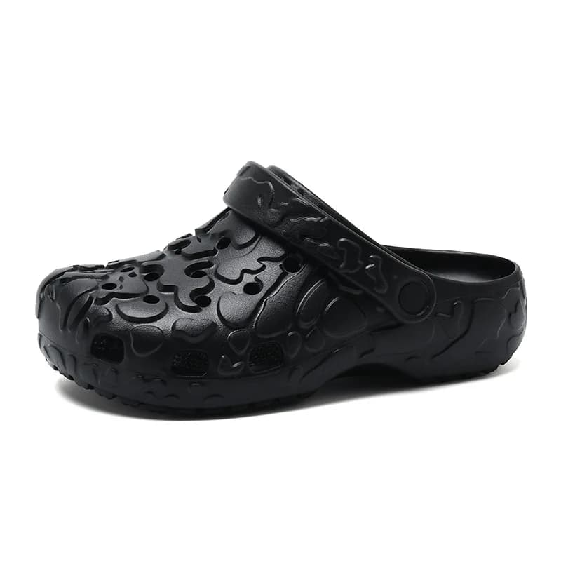 Hole shoes couple summer wear deodorant non-slip bag head dual-purpose slippers soft bottom stepping on shit slippers