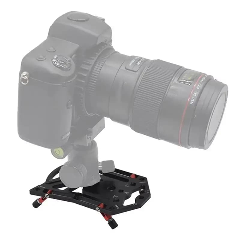 Supporto per fotocamera Techverse - Base treppiede piatta multifunzionale a sgancio rapido e stabile per fotocamere GoPro, smartphone e DSLR