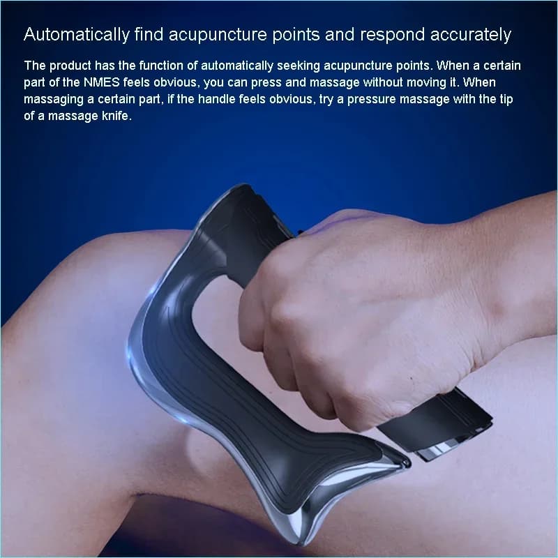 New electric massager for carettes Pistola for band Microcurrent muscle relaxation NMES Knife for band Rehabilitation of muscle pain