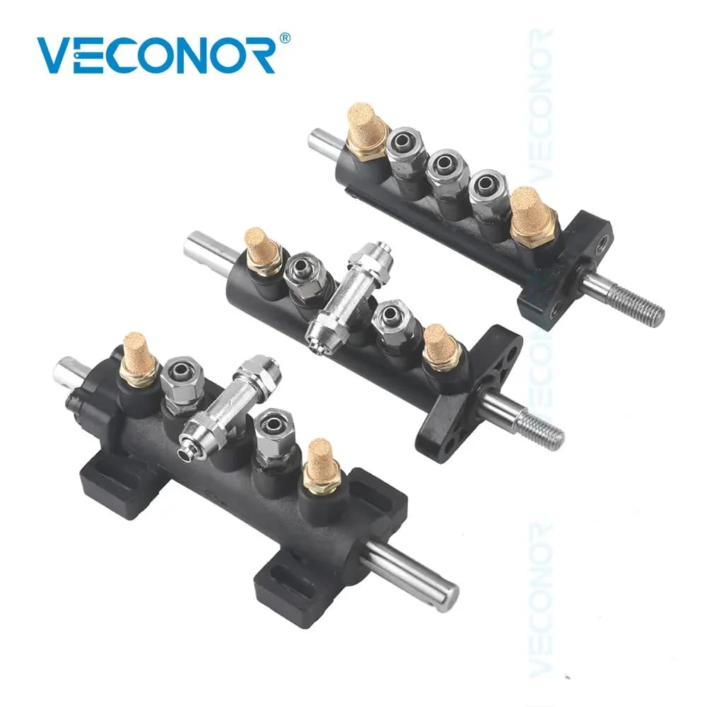 Valvola a Pedale a Cinque Vie per Controllo Aria, per Macchina Smontagomme, Valvola di Controllo Cilindro, Ricambi Smontagomme 8mm