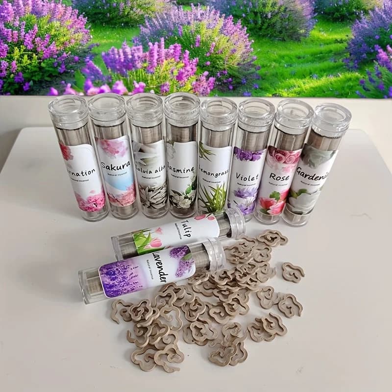 40 bastoncini di incenso per aromaterapia in legno, fragranza alla lavanda, adatti per yoga, meditazione, casa, hotel, spa, ufficio, purificazione dell'aria, rilassamento, decompressione, regalo natalizio, adatto per Natale, Halloween, Pasqua, festival di Guangming, Ringraziamento
