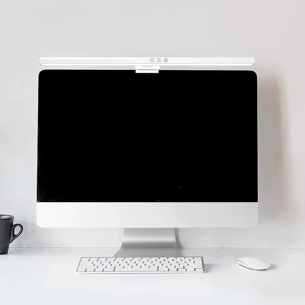 Luminous LED Monitor Bar, Dimmable Computer Lamp, USB Powered, Suspended Table Lamp for Desk/Office/Casa/Gaming