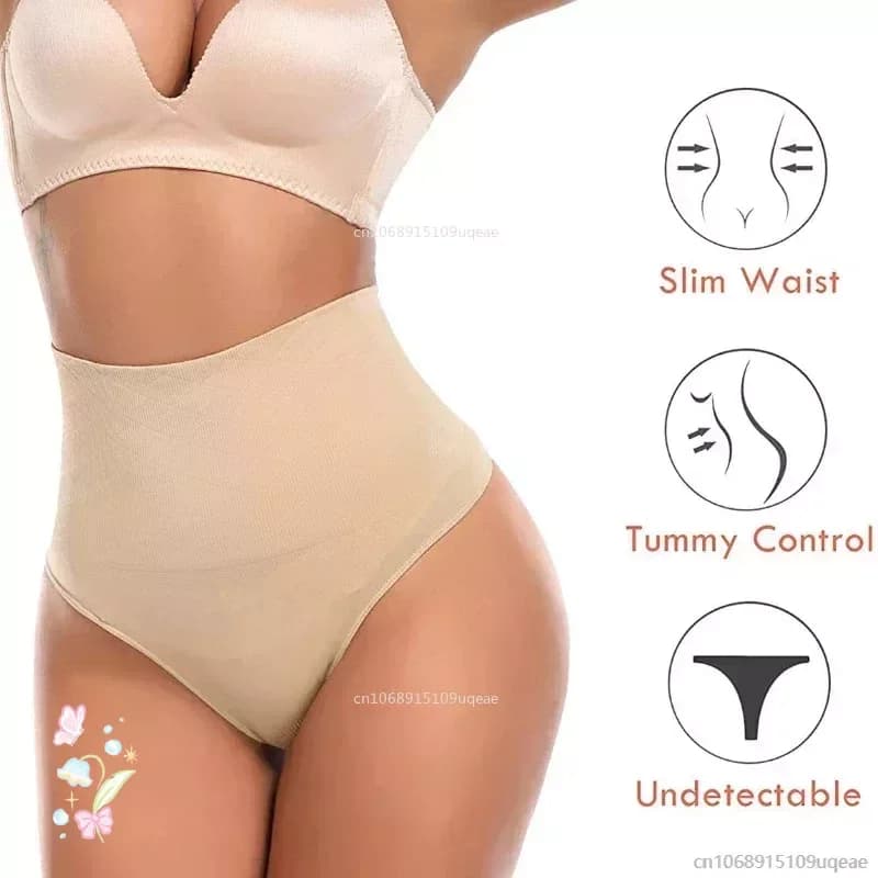Intimo da donna Perizoma a vita stretta Mutandine a vita alta Glutei Sollevamento Slip Slip Modellanti Biancheria intima traspirante senza cuciture