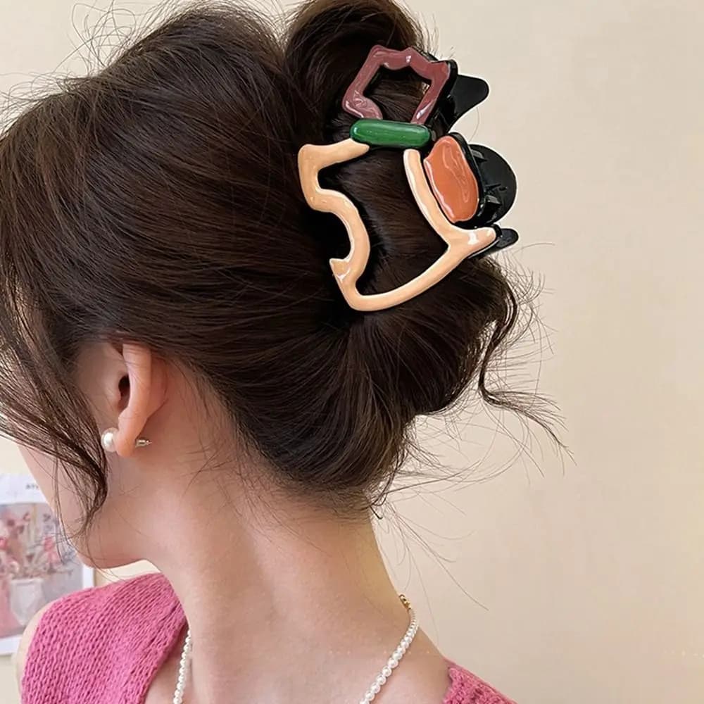 Fermaglio per capelli personalizzato a forma di animale, colorato, a cartone animato, a forma di cane, a forma di squalo, per uso quotidiano