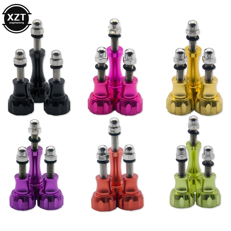 3 pezzi in alluminio pomello bullone vite per GoPro Hero 7 6 5 4 Xiaomi Yi 4K Sjcam SJ4000 H9 custodia treppiede supporto Go Pro accessorio