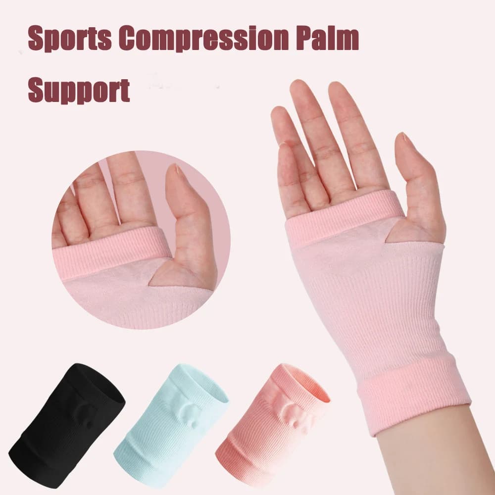 1 paio di manicotti di supporto per il polso per donna, sport e fitness, protezioni per il palmo, distorsioni, dolori articolari, apparecchi ortodontici, attrezzatura per la prevenzione dei distorsioni carpali