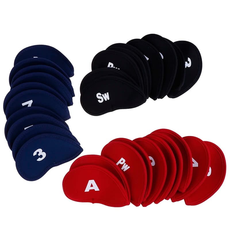 New 10pcs Neoprene Golf Club Putter Head Cover Wedge Iron Protective Headcovers SetAcc