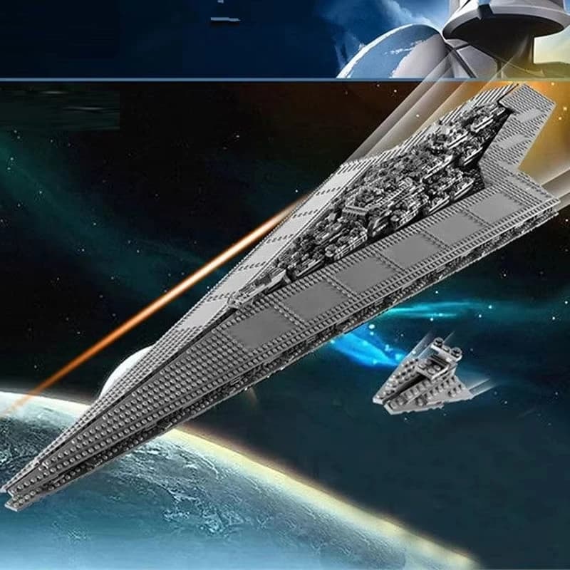 Nuovo modello Super Destroyer - Kit di costruzione di una grande astronave di fantascienza, giocattoli creativi, regali difficili da regalare per le vacanze per uomini e donne