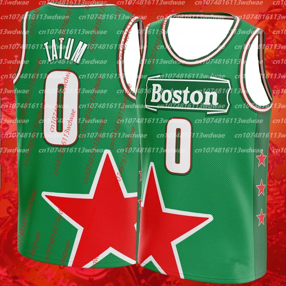 Boston #0 Tatum Basketball Jersey Men Sleeveless Tank Top Summer Breathable Vest Streetwear Sports Uniform Basketball KID