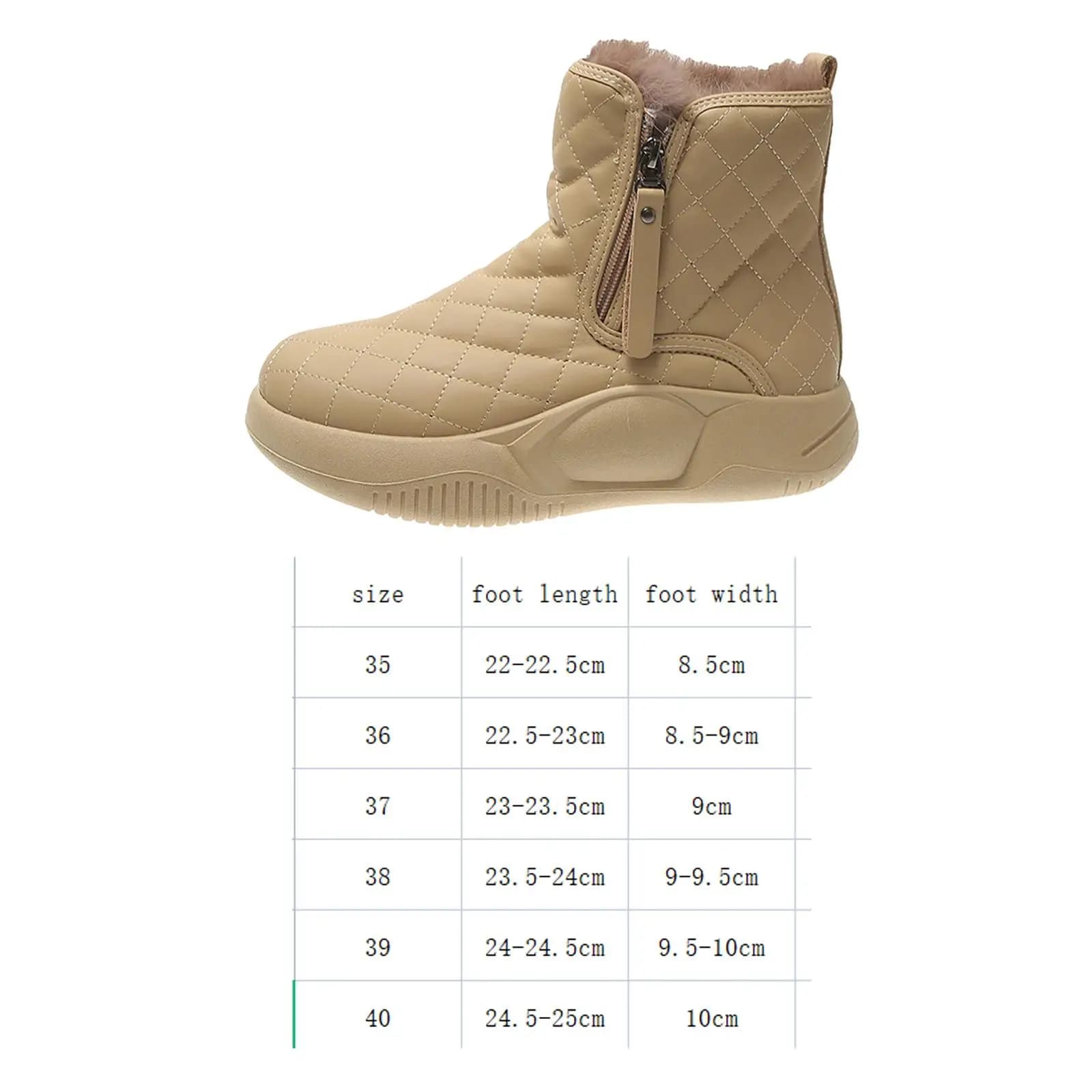 Womens Snow Boots Winter Warm Lined Waterproof Ankle Boots Comfortable Nonslip Rubber Sole Outdoor Hiking Trekking Casual Flat