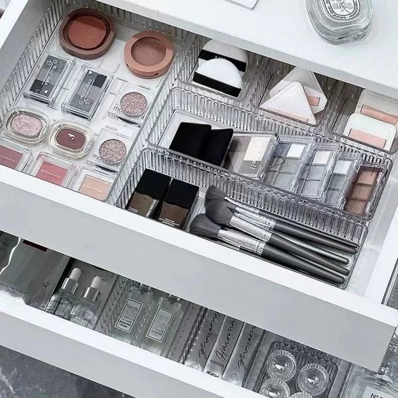 Cassettiera portaoggetti per cosmetici. Impilabile. Stili multipli, combinati e abbinati per una facile classificazione. Organizzazione Cancelleria
