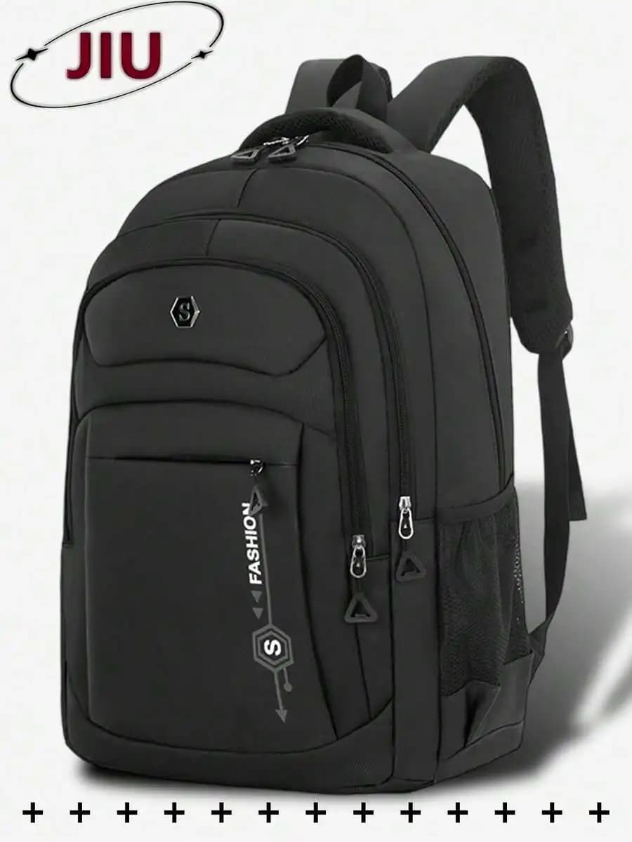 Set di 2 zaini minimalisti - Borsa Oxford fluorescente con motivo a cartoni animati e marsupio per la scuola e i viaggi