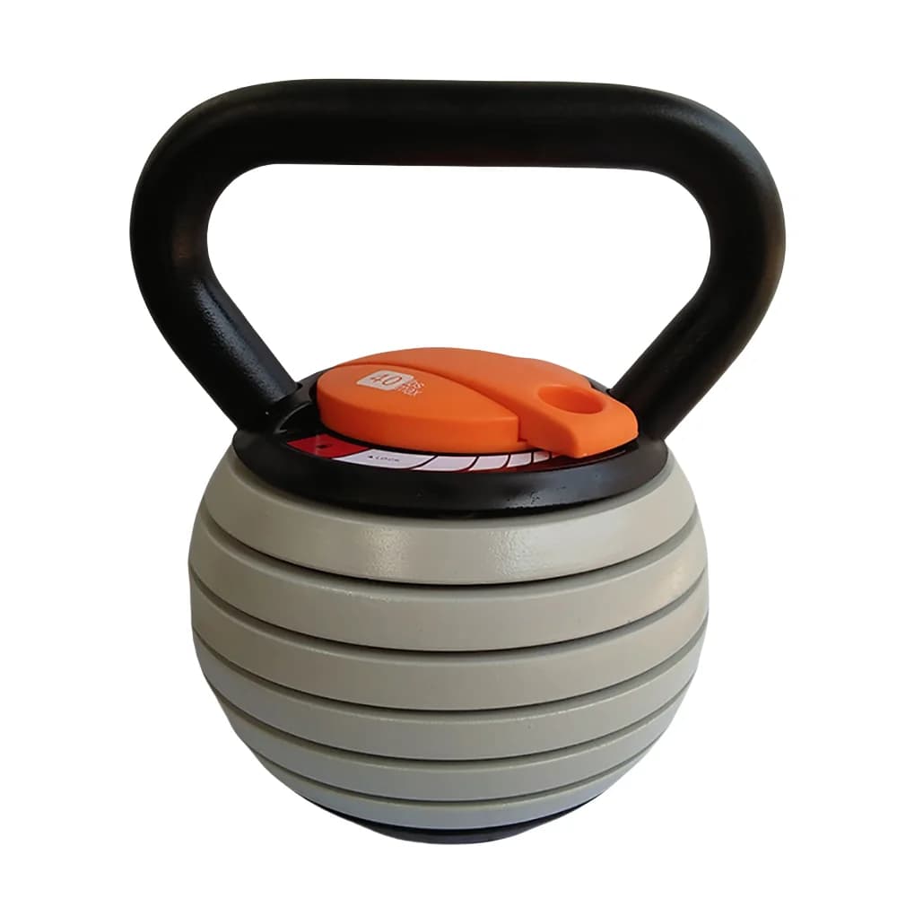 9 kg and 18 kg adjustable cast iron Kettlebell, Free weights for Home Gym, Inclusive Rack