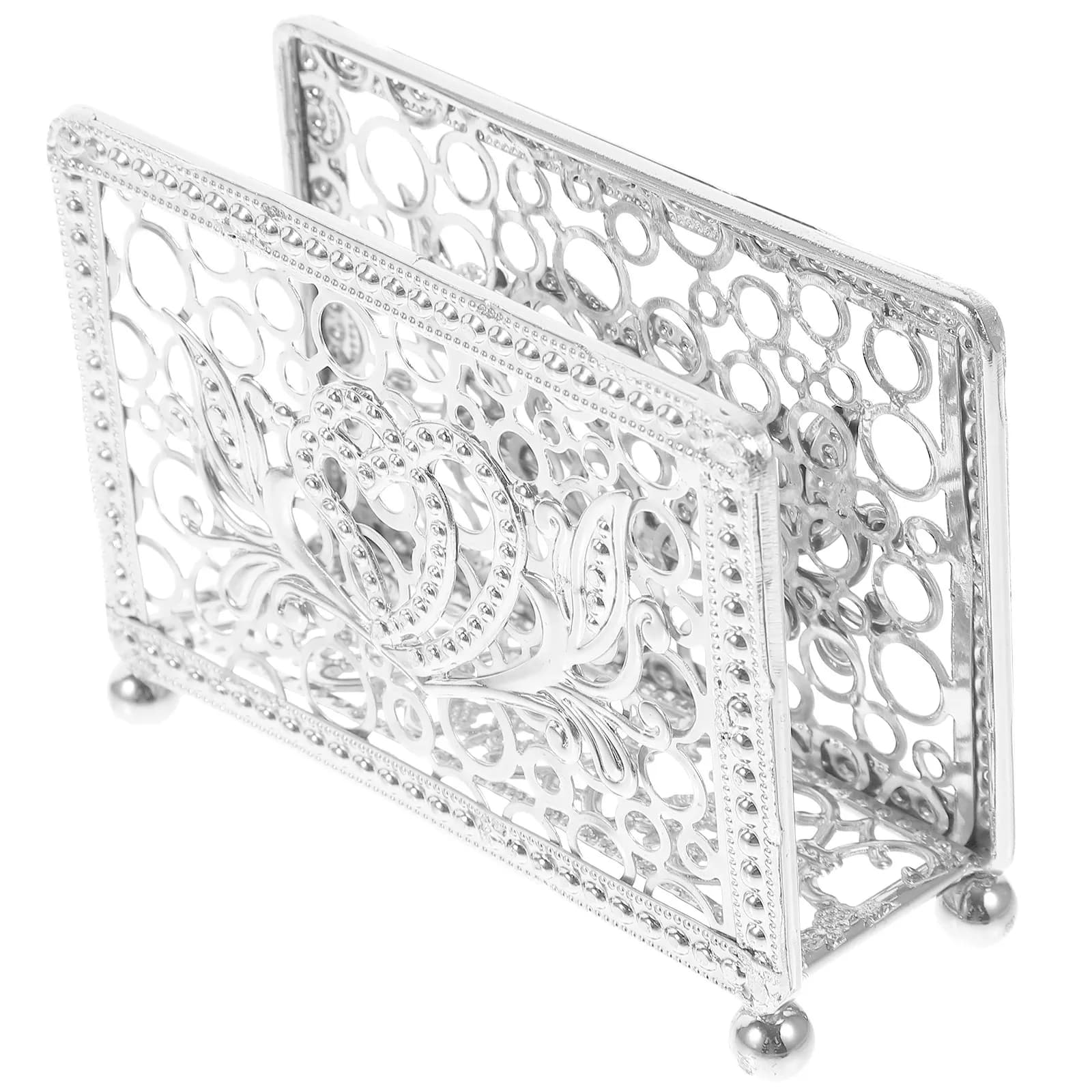 Portatovaglioli in Metallo per Tavolo, Cucina, Bar, Ristorante, Feste - Accessorio Decorativo da Tavolo Rustico e Moderno per Tovaglioli di Carta