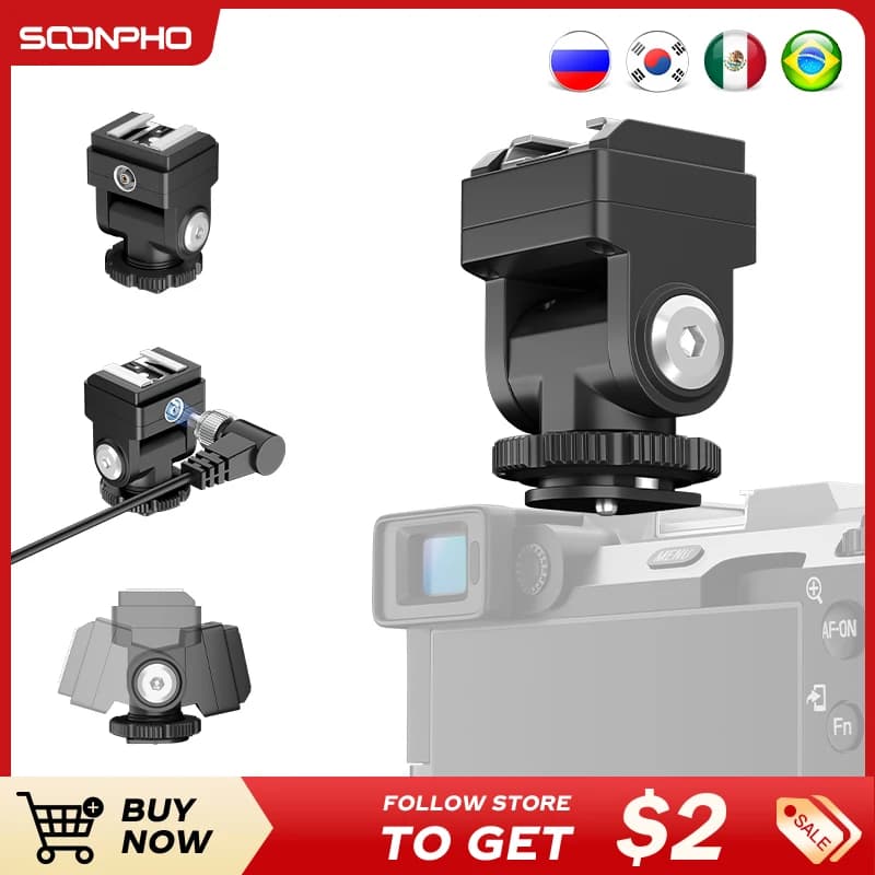 Soonpho Nuovo C-N2 Convertitore Hot Shoe Adattatore Flash Booster Mount Booster Pad Per Godox Mini Flash Im20/IM30 Compatibile zeniko