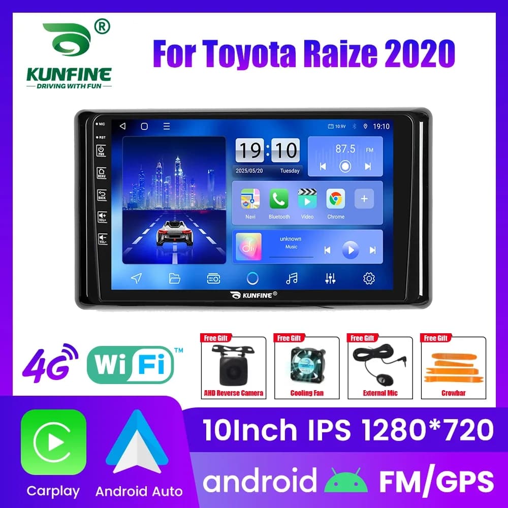Autoradio Android per Toyota Raize 2020, stereo 2Din, Octa Core, navigatore GPS, schermo IPS, Carplay, Android Auto