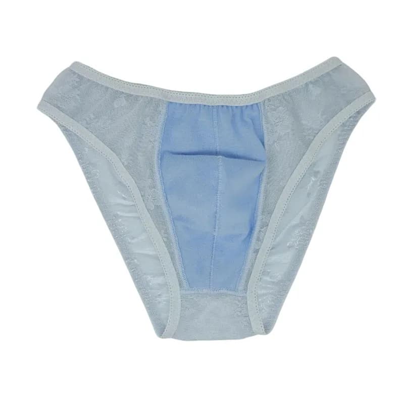 Man's Lace Transparent Printed Mesh Sexy Briefs Low Waist Convex Pouch Men BF Underwear Private FKK Party