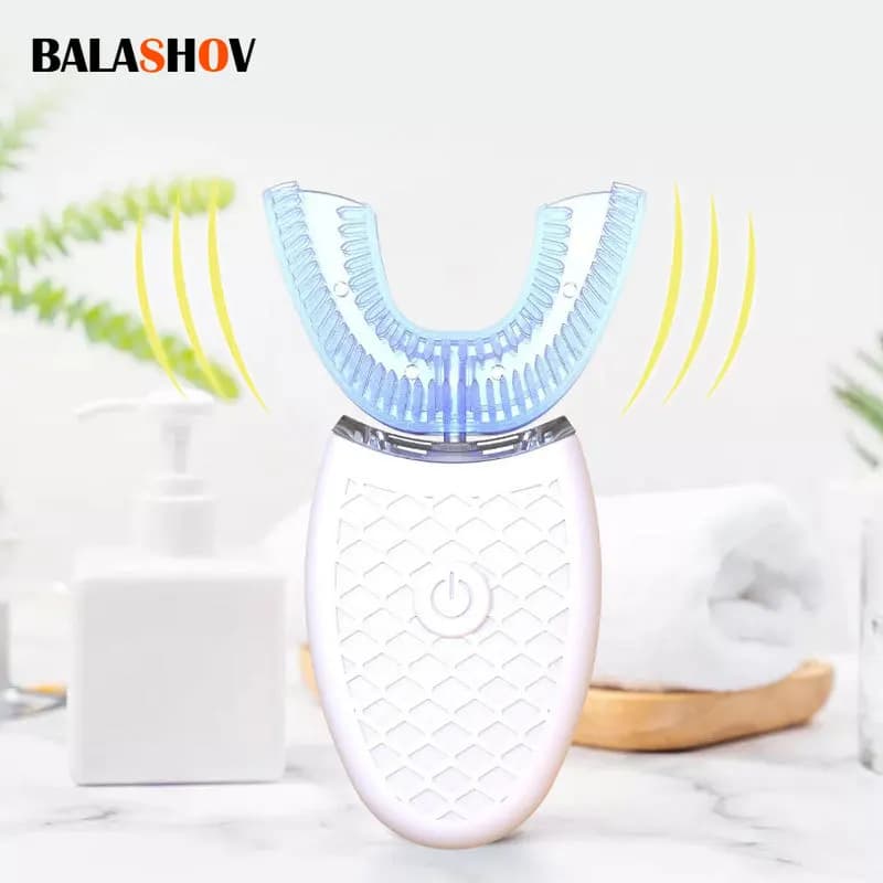 Sonic Electric Toothbrush Type U Silicone Head Charging Smart USB 360 Degrees Teeth Whitening Waterproof