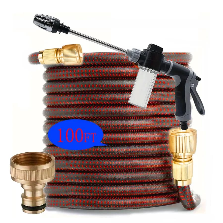 Car bath tub with long stick, multifunction tube, garden hose, water rifle, car cleaning accessories, cleaning tools
