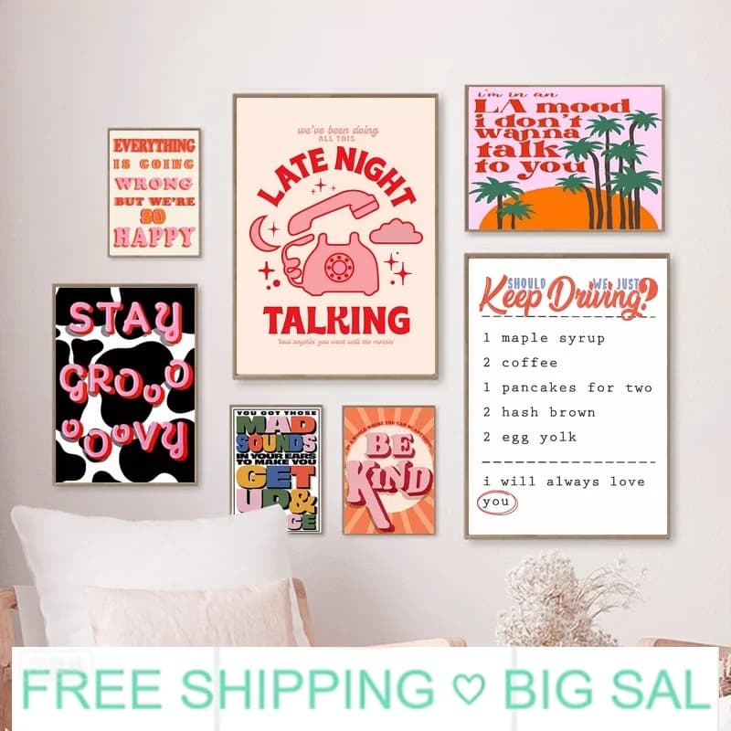 Poster artistico su tela con testo di Daylight di Harry Styles, decorazione musicale moderna ed estetica, regalo per i fan, da appendere in camera da letto