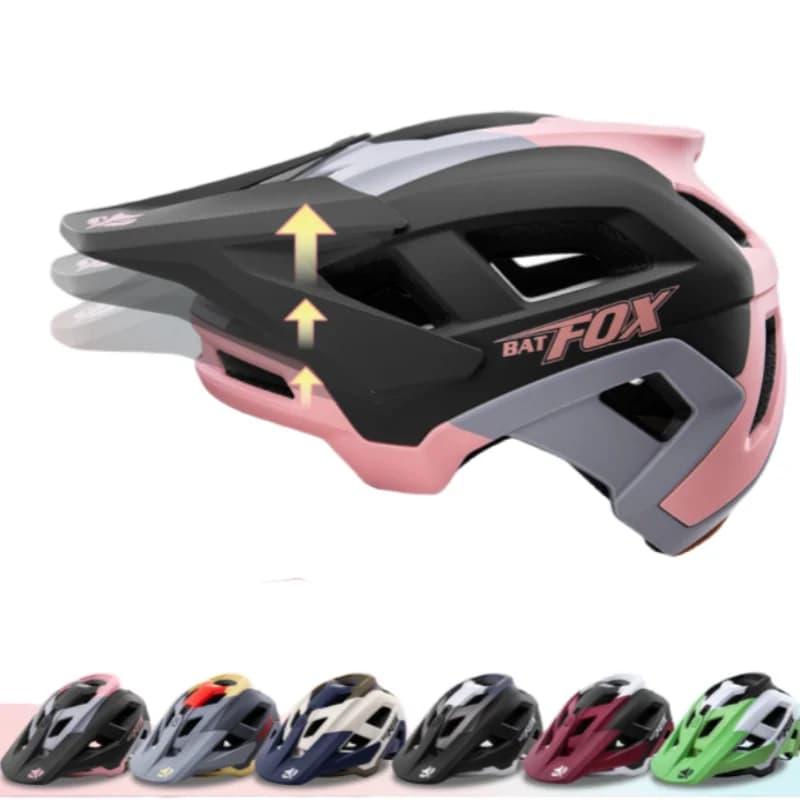 BATFOX Adult Men's Bicycle Helmet Women Speedframe Bicycle Helmets with 3-position adjustable visor with one hand Certificate NTA 8776 Ebike