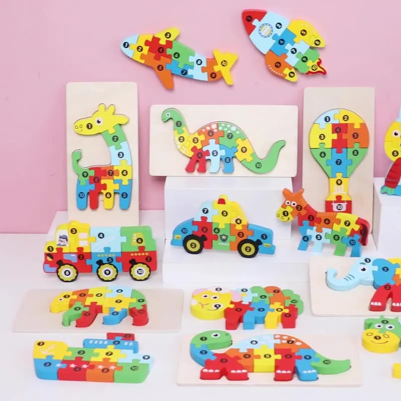 3D Foam Building Puzzle for Kids, DIY Educational 3D Model Puzzle Kit, Creative Handcraft Construction Puzzle Toy Gift for Boys Girls