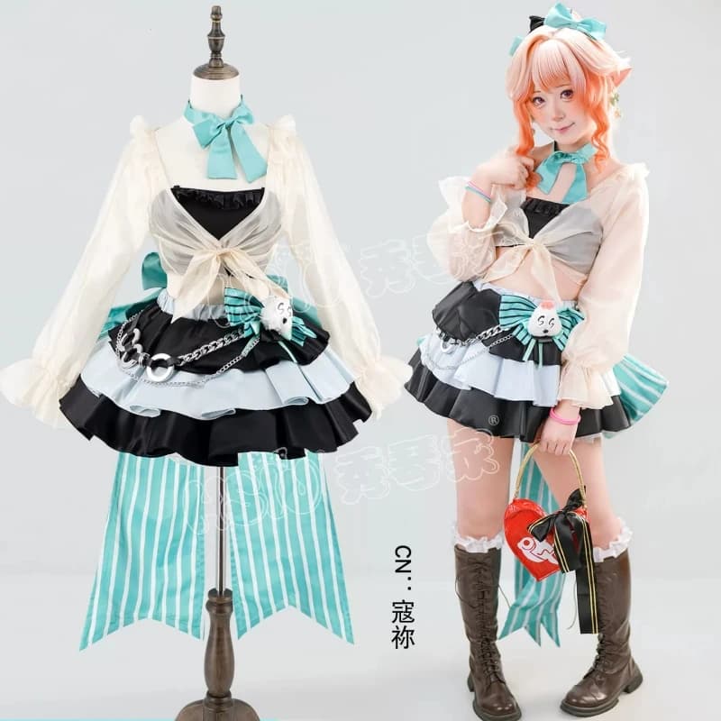Stock Game Arknights Haruka Cosplay Costume Anime Women Spring Journey Themed Outfit Halloween Party Suit Role Play Clothing