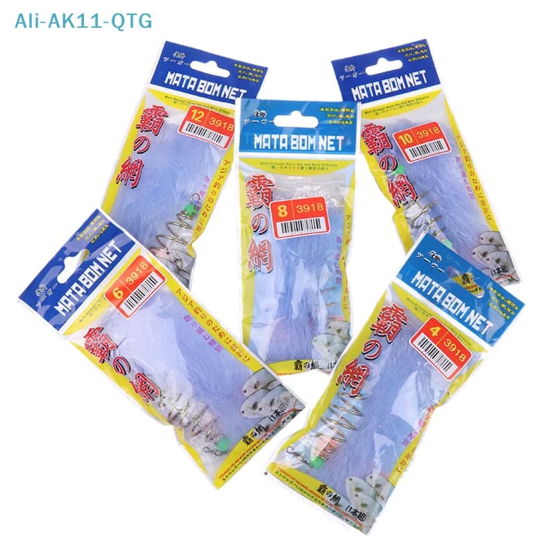4 Pezzi/Lotto Rete da Pesca Pieghevole in Nylon Resistente con Perline Luminose per la Pesca Notturna, Reti da Lancio per Stalle di Pesci