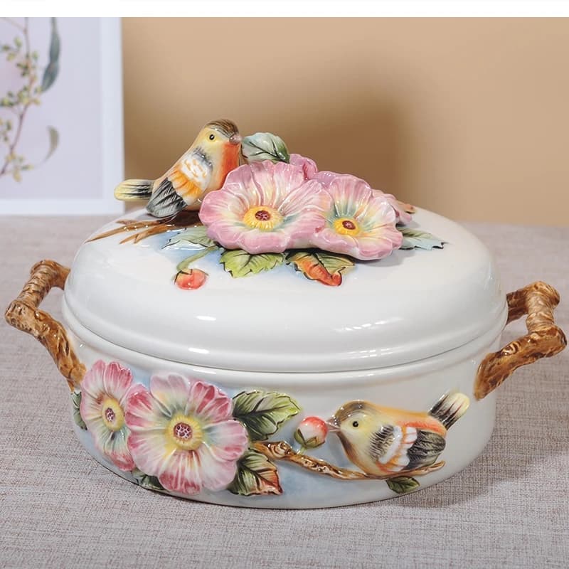 Figurina della stanza della decorazione della decorazione di stoccaggio essiccato in ceramica