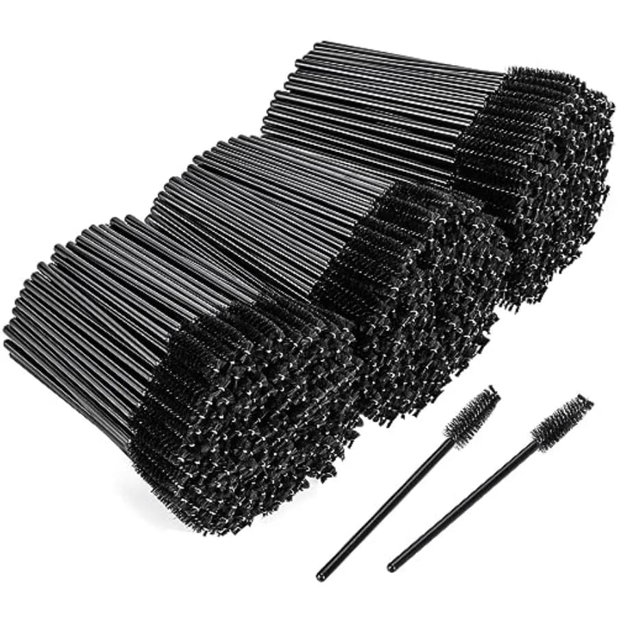 500 Pieces Disposable Mascara Wands Eyelash Brush Brow Brushes Applicators Lash Spoolies for Eye Lash Extension