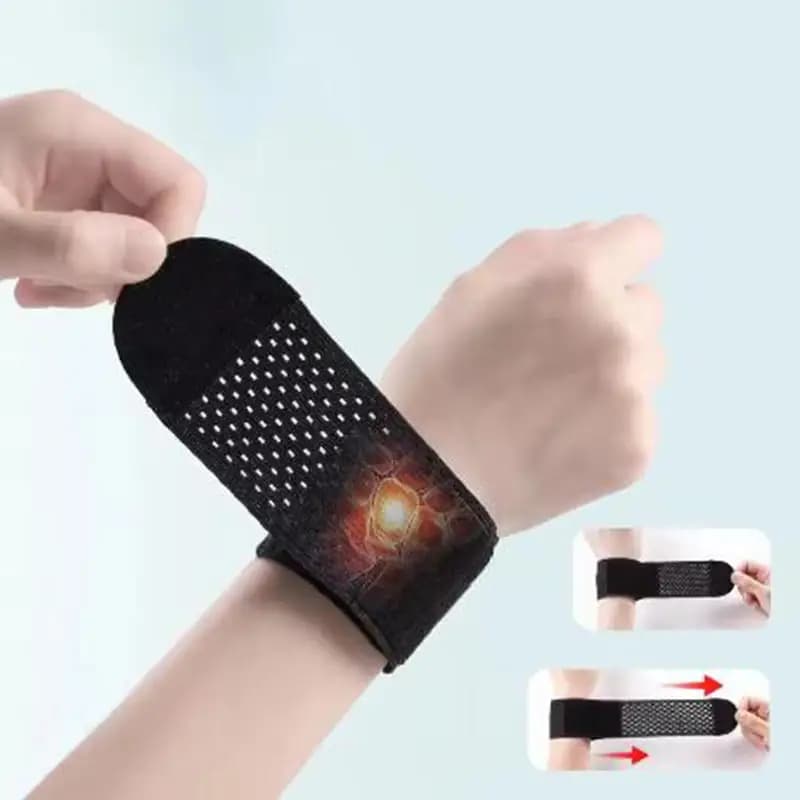 Fasce da Polso Regolabili, Supporto per Artrite e Distorsioni, Protezione per Sport e Fitness, Cinghie di Compressione per Sindrome del Tunnel Carpale