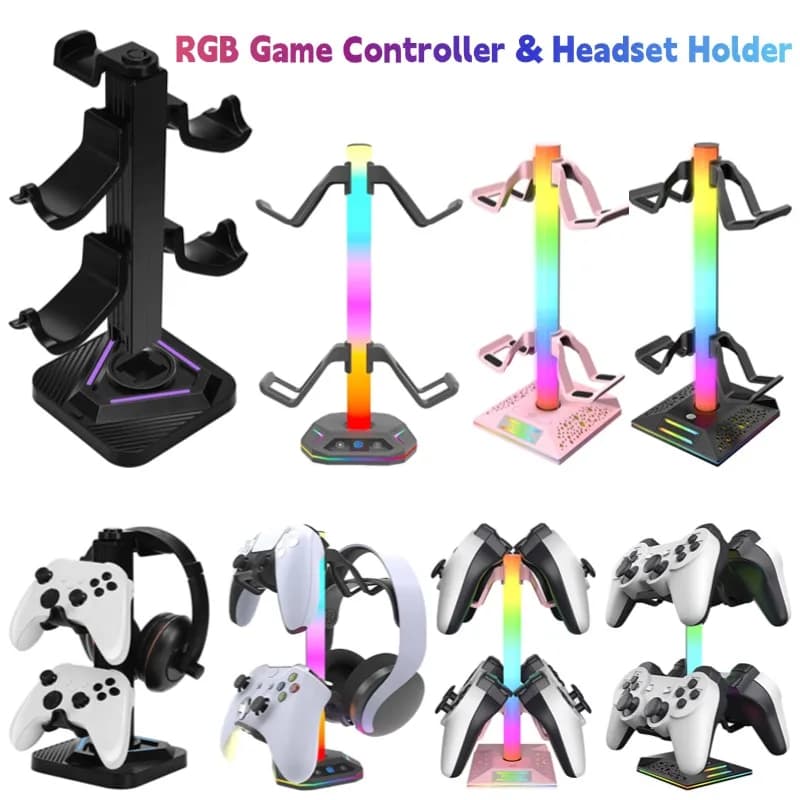 Support for game controller Organizer Support for headphones and desk support RGB headphone bracket for table display support Switch