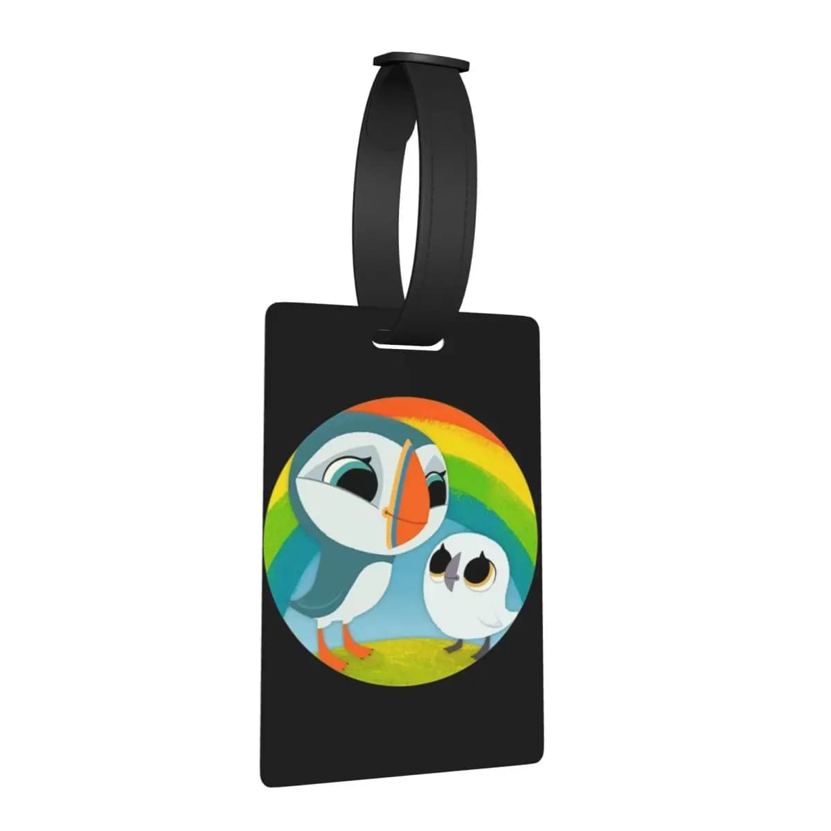 Etichette per bagagli Puffin Rock, accessori per valigie, etichetta per bagaglio da viaggio, porta etichette, identificativo, nome, indirizzo