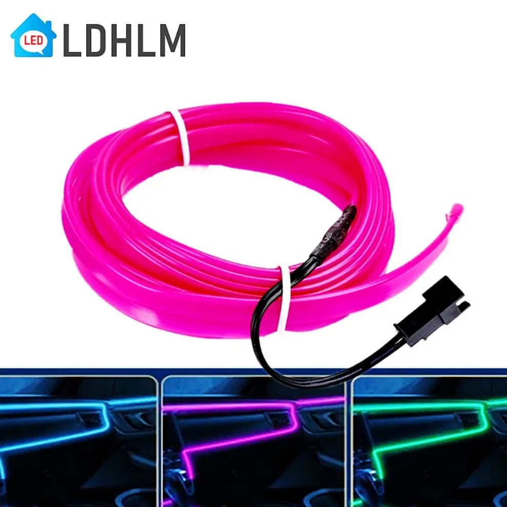 1M/2M/3M/4M/5M Flessibile Luce Al Neon EL Filo Led Neon Dance Party Atmosfera Decorazione Lampada RopeTube Impermeabile Multicolor Led Strip
