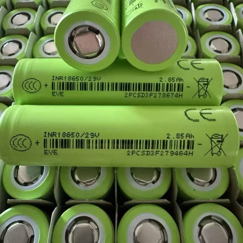 Original EVE 29V INR 18650 Battery 2850mAh 3.6V Energy Battery Fast Charging Lithium Battery 18650 For Electric Tools Flashlight