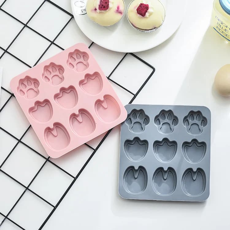 Stampo in silicone a forma di piede per dolci, stampo per sapone fatto a mano, stampo per cioccolato, stampo per ghiaccio