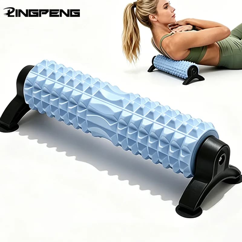 Rullo in schiuma per massaggio con ventosa adesiva, per terapia profonda, rilassamento muscolare, yoga, fitness e schiena