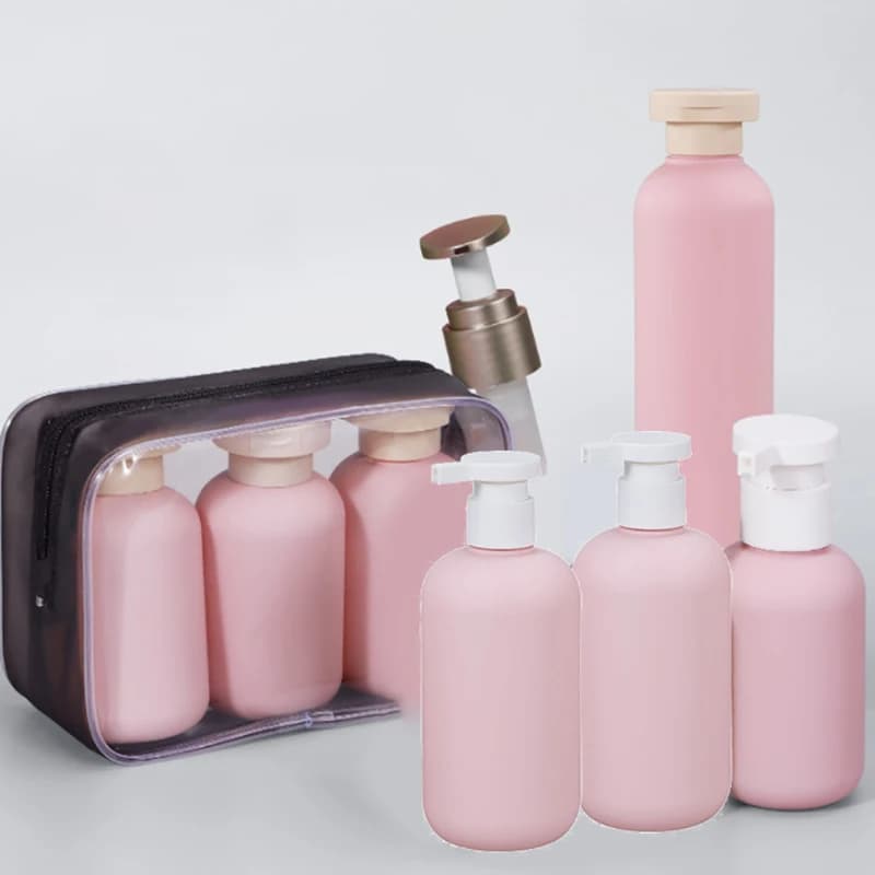 Bottiglia di Shampoo per lozione con pompa di plastica vuota bottiglie per cosmetici di fascia alta testa della pompa in PP bottiglie riutilizzabili scatola di immagazzinaggio del bagno