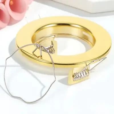 Metal Round Recessed Light Trim Ring Chrome Gu10 Mr16 Ceiling Spotlight Housing Halogen Lamp Holder Recessed Lighting Clips