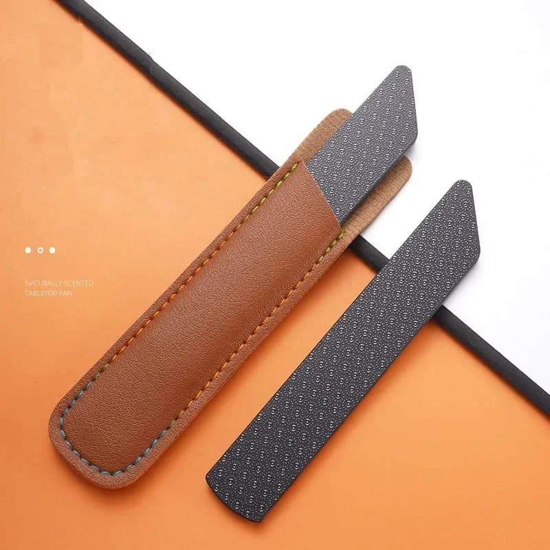 Stainless steel nanometric nail file, polishing block for nail care, manicure and pedicure tools, nail art accessories and beauty