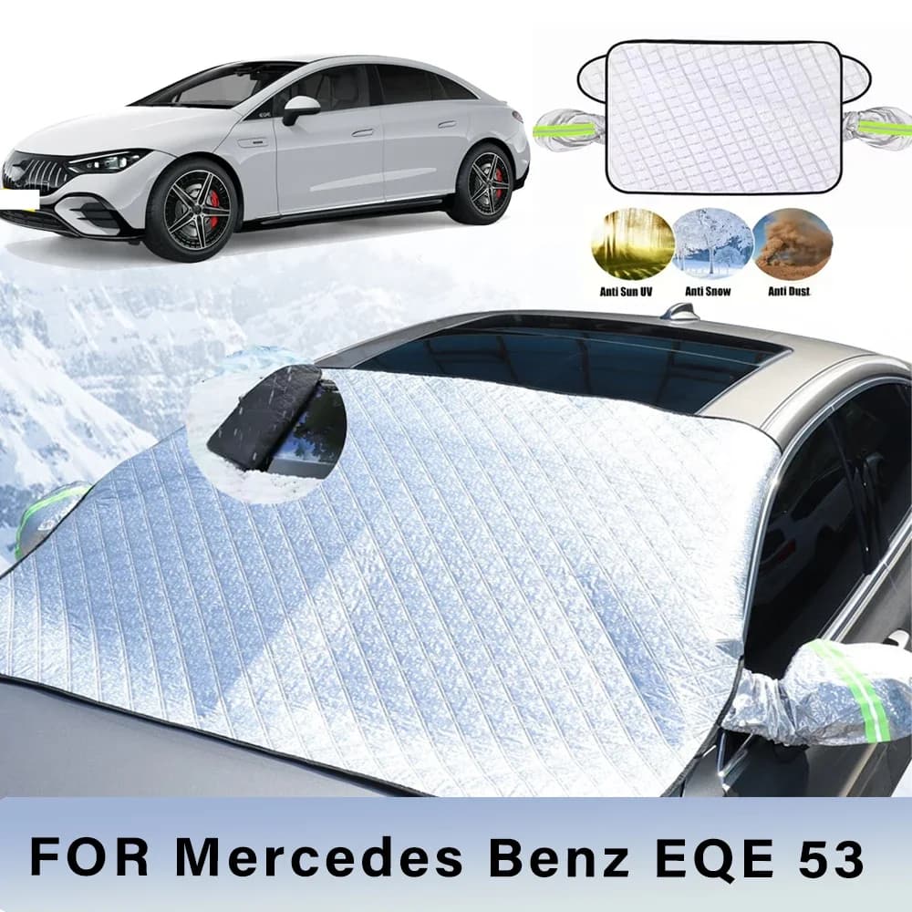 Addensato Auto Ora Parasole Parabrezza Copertura Con 5/9 Magneti Protezione UV Anti Neve Luce Solare Per Mercedes Benz EQE 53
