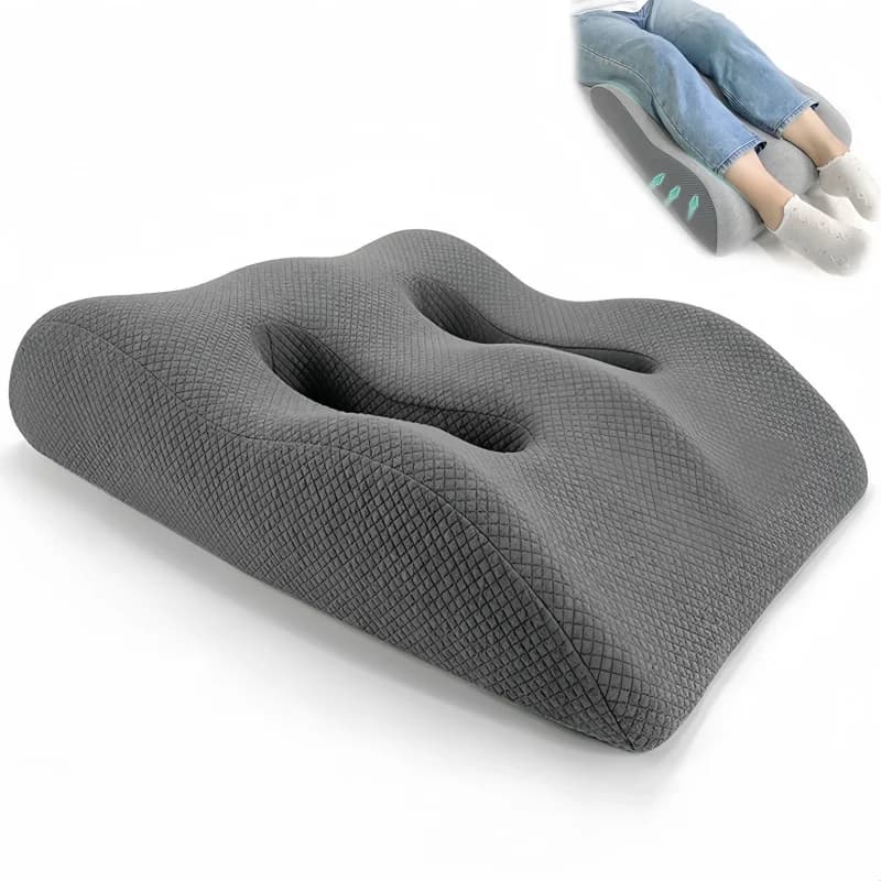 Cuscino di supporto per cuscino per sollevare i piedi in memory foam Cuscino di supporto per massaggio Cuscino per il corpo per cuscino ergonomico per l'ellevamento delle gambe in gravidanza