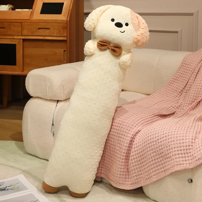 Cuscino in morbido pile a forma di animale per adulti, decorazione per la casa, supporto lombare per divano, letto, sedia da ufficio