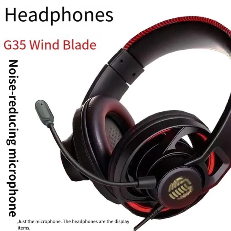 3.5 mm ABNR spare microphone for over-ear Edifier G35, e-sport headphone accessories with windscreen