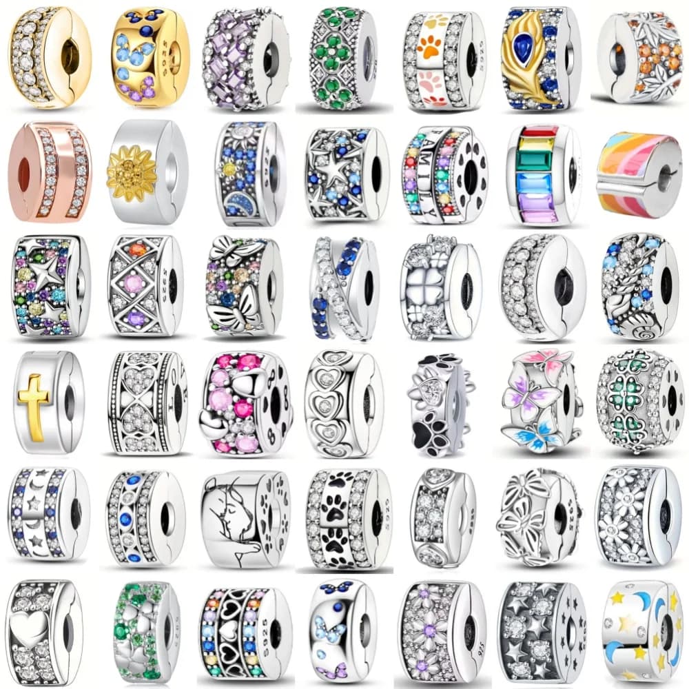 2026 Nuovi Arrivi: Clip in Argento 925 a Forma di Farfalla, Zampa di Cane, Trifoglio, Adatte per Bracciali Originali, Accessori Fai-da-Te, Gioielli Raffinati