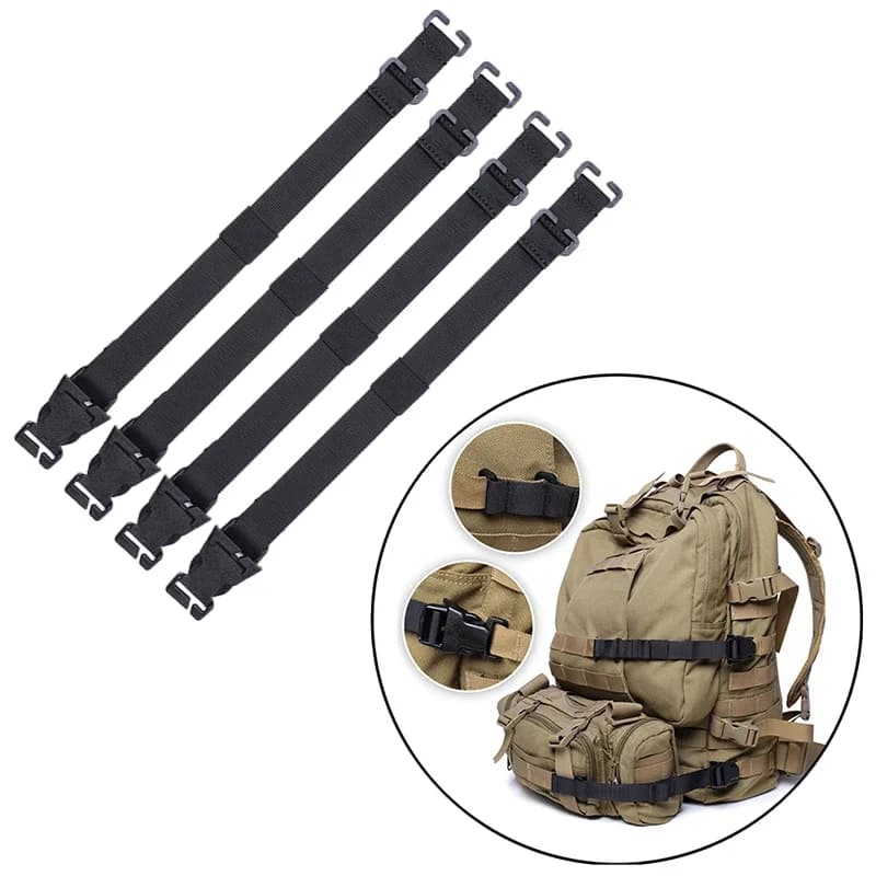 4 pezzi sistema Molle cinghie zaino tattico gilet adattatore cinture sport all'aria aperta arrampicata escursionismo borse da caccia cinghie pettorali
