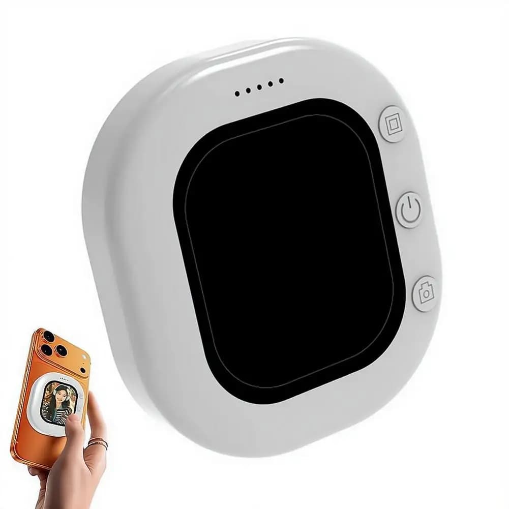 Mini Magnetic Wireless Selfie Monitor Screen Phone Rear Camera Smart Bluetooth Phone Screen Projector For Solo Shooting Vlog