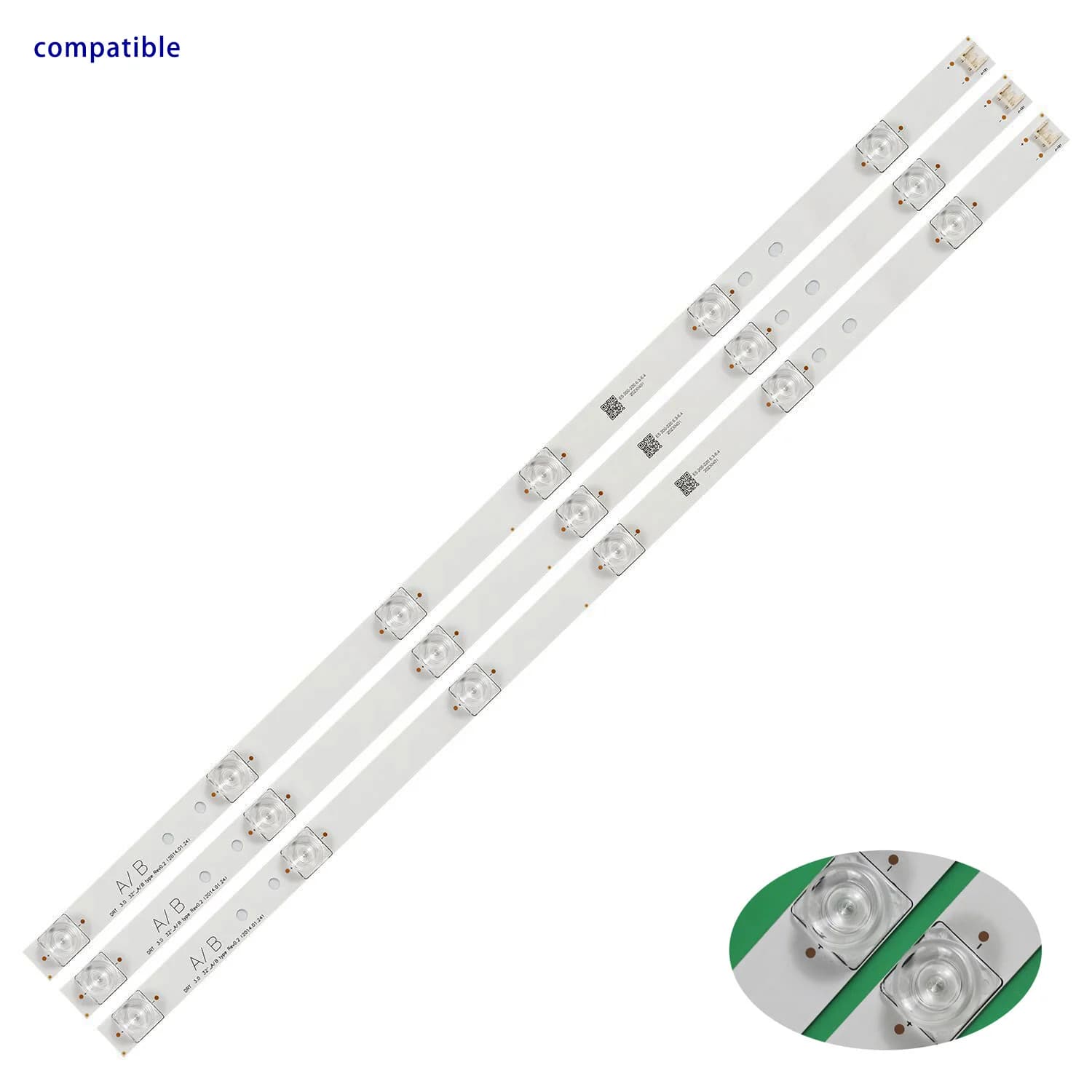 LED strip for 32" TV innotek drt 3.0 32MB27VQ 32LF564V 32LB552B 32LF5610 lg32lf560u LV320DUE 32LF5800 SUNG WEI 55VO E74739
